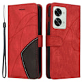 Pikkukuva 1 / 2: Teksturoitu nahkakotelo hihnalla OnePlus Nord 2T - Punainen Red