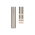 Miniatyrbillede 2 af 2: Fitbit Versa / Versa 2 / Blaze nylon Urrem - Sort / Beige Beige