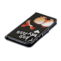 Miniatyrbillede 2 af 2: Samsung Galaxy A70 mønstret lædercover - kys min røv Multicolor