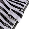 Miniatyrbillede 2 af 2: Scherfig Huawei Nova flip-etui i læder - Zebrastriber Multicolor