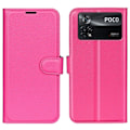 Miniatyrbillede 1 af 2: Klassisk Xiaomi Poco X4 Pro 5G flip etui - Pink Pink