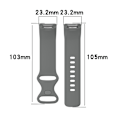 Pikkukuva 2 / 6: Fitbit Charge 5 silikonikellon hihna - Valkoinen / Koko: S White