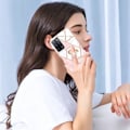 Pikkukuva 2 / 2: Marble Patterned Suojakuori With Ring Holder For Oppo A54s / A55 / A53s 5g / A16 - Pinkki / Valkoinen Pink