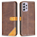 Miniatyrbild 1 av 2: BINFEN tvåfärgat läder Samsung Galaxy A52s 5G / Samsung Galaxy A52 5G / Samsung Galaxy A52 fodral - Brun Brun