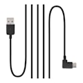 Pikkukuva 1 / 2: Tyyppi C USB-C - USB 2.0 Oikea 90 asteen Kaapeli Mobiili Laitteille - Musta Black