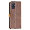 Miniatyrbillede 2 af 2: BINFEN to-farvet Samsung Galaxy A71 læderetui - Kaffe Brown