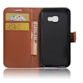 Miniatyrbillede 2 af 2: Samsung Galaxy A3 (2017) læder-etui med litchioverflade - Brun Brown