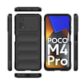 Miniatyrbild 2 av 6: Mjukt greppformat Xiaomi Poco M4 Pro skal - Svart Svart