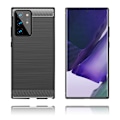 Miniatyrbillede 1 af 2: Carbon Flex Etui Samsung Galaxy Note 20 Ultra 5G / 20 Ultra - Sort Black