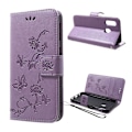 Pikkukuva 1 / 2: Butterfly Samsung Galaxy A40 nahkakotelo - Vaaleanvioletti Purple