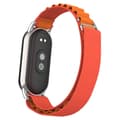 Xiaomi Smart Band 8 nylonrem med sølvstik - Orange Orange