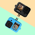 Miniatyrbillede 3 af 6: GoPro Hero 9 silikone etui with lens cap - sort Black