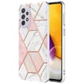 Miniatyrbilde 1 av 2: Marmordesign Samsung Galaxy A73 deksel - Rosa / Hvit Multicolor