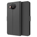 Miniatyrbillede 1 af 2: Glat og tyndt Premium Pu Læder Etui til Nokia X10 - Sort Black