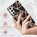 Pikkukuva 2 / 2: Marble Samsung Galaxy S21 5g Suojakotelo - Musta Marble / Flower Multicolor