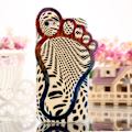 Pikkukuva 2 / 2: 3D Foot (Mustat Kuviot) iPhone 6 Suojakuori Multicolor