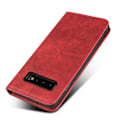 Miniatyrbillede 2 af 2: Samsung Galaxy S10 auto-absorberet læderetui - Rød Red