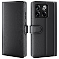Pikkukuva 1 / 2: Aito nahkakotelo luottokorttipaikoilla OnePlus Ace Pro / OnePlus 10T - Musta Black