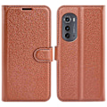 Pikkukuva 1 / 2: Classic Motorola Moto Edge 2022 Läppäkotelo - Ruskea Brown
