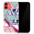 Miniatyrbilde 1 av 2: Marmordesign iPhone 13 deksel - Trekant Blitz Mønster Multicolor