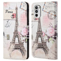 Pikkukuva 1 / 2: Wonderland Motorola Moto G52 flip kuoret - Torni Multicolor