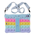 Miniatyrbillede 1 af 6: Beskyttende tablet etui iPad 10.9 (2022), Fidget sensorisk silikone boble angst stress reliever legetøj skridsikker tekstur tablet cover med fold kick Multicolor