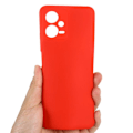 Pikkukuva 5 / 6: Matta nestesilikoninen kuori Xiaomi Poco X5 / Xiaomi Redmi Note 12 - Punainen Red