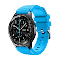 Miniatyrbild 1 av 2: Samsung Gear S3 trendig silikon klockarmband - Blå Blå