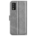 Pikkukuva 2 / 2: TCL 30 T nahkainen lompakokkotelo - Harmaa Silver grey