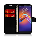 Miniatyrbillede 2 af 2: Mirror Motorola Moto E6 Play flip etui - Sort Black