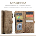 Pikkukuva 2 / 2: CaseMe vetoketjullinen lompakko-puhelinkotelo Samsung Galaxy S22 Plus - Ruskea Brown