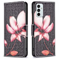 Pikkukuva 1 / 2: Wonderland Samsung Galaxy M23 flip kuoret - Vaaleanpunainen Kukka Black