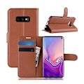Pikkukuva 1 / 2: Samsung Galaxy S10e litsi nahkainen flip Suojakotelo - Ruskea Brown