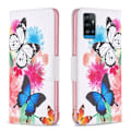 Pikkukuva 1 / 2: Wonderland ZTE Blade A51 flip kuoret - Kaksi Perhosta Multicolor
