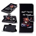 Miniatyrbild 1 av 2: Samsung Galaxy S8 uttrycksfullt läderfodral - Don´t touch multifärg
