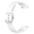 Miniatyrbillede 1 af 2: 22 mm universal urrem i silikone med metalspænde - Hvid White