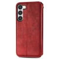 Pikkukuva 2 / 6: Nahkakotelo With A Stylish Rhombus Imprint For Samsung Galaxy S23 Plus - Punainen Red