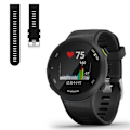 Miniatyrbillede 1 af 2: Garmin Forerunner 245 enkel silikone urrem - Sort Black