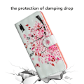 Pikkukuva 2 / 2: Huawei P Smart 2019 vaalea piste koriste nahkainen flip Suojakotelo - Kukkainen Puu Multicolor