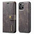 Miniatyrbillede 1 af 2: DG.MING iPhone 14 2-i-1 etui med pung - Sølv/Grå Silver grey