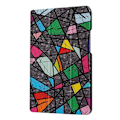 Pikkukuva 2 / 2: Huawei MediaPad T3 8.0 trendikäs nahkakotelo - Geometriset kuviot Multicolor