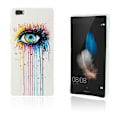 Miniatyrbillede 1 af 2: Westergaard Huawei Ascend P8 Lite Cover - Farverigt Øje Multicolor