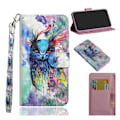 Miniatyrbillede 1 af 2: Sony Xperia 10 Plus mønster læder etui - Farverig Ugle Multicolor