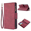 Pikkukuva 1 / 2: Premium Wallet Samsung Galaxy A01 kotelot - Viininpunainen Red
