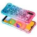Pikkukuva 2 / 2: Princess Samsung Galaxy A01 kuoret - Ruusu / Vauvasininen Multicolor