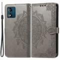 Pikkukuva 1 / 6: Mandala Motorola Moto E13 Läppäkotelo - Harmaa Silver grey