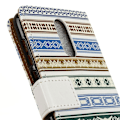 Miniatyrbild 2 av 2: Nokia 6.1 Plus mobilfodral syntetläder silikon plånbok stående tryckmönster - Etnisk stil mönster multifärg