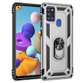 Miniatyrbild 2 av 2: Bofink Combat Samsung Galaxy A21s skal - Silver/Grå Silvergrå