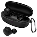 Miniatyrbillede 1 af 2: QCY T17 silikoneetui med spænde - Sort Black