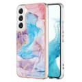 Miniatyrbillede 1 af 2: Marble Samsung Galaxy S23 Plus Etui - Milky Way Marmor Blue Multicolor